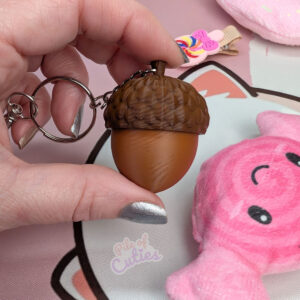 Acorn Fidget Clicker Keychain
