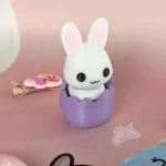 bunny in lilac shell fidget clicker