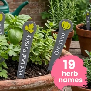 Eco friendly herb labels plant markers