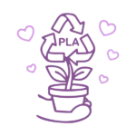 eco-friendly pla icon