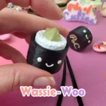 Wasabi Sushi Clicker Keychain – Wassie-Woo